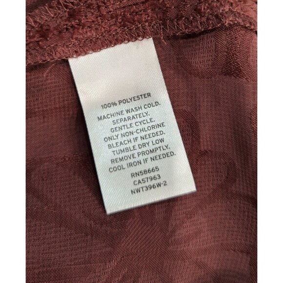 EUC 14th and Union Burgundy Embroidered Blouse/Sz. 3X - Picture 6 of 6